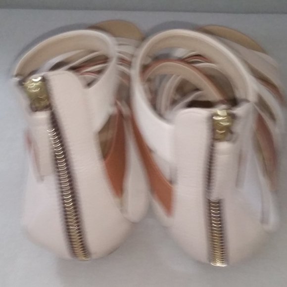 Giuseppe Zanotti strappy cream and tan leather sandals - Picture 3 of 6